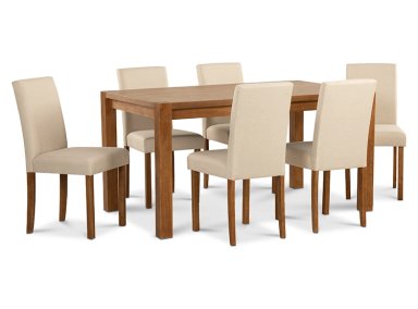 JUEGO DE COMEDOR CIC PHOENIX 6 SILLAS CAFÉ - 3