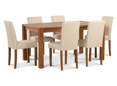 JUEGO DE COMEDOR CIC PHOENIX 6 SILLAS CAFÉ - 4