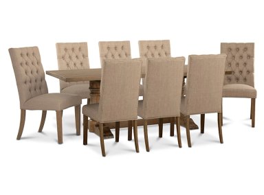 JUEGO DE COMEDOR CIC SEATTLE 8 SILLAS BEIGE - 3