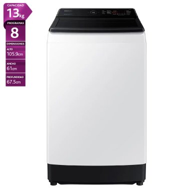 LAVADORA CARGA SUPERIOR SAMSUNG WA13CG5441BW 13KG BLANCO - 1