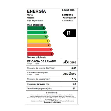 LAVADORA CARGA SUPERIOR SAMSUNG WA15CG5441BW 15KG BLANCO - 9