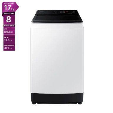 LAVADORA SAMSUNG 17 KG CARGA SUPERIOR WA17CG6441BWZS - 1