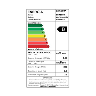 LAVADORA SAMSUNG 17 KG CARGA SUPERIOR WA17CG6441BWZS - 9