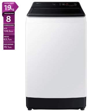 LAVADORA CARGA SUPERIOR SAMSUNG WA19CG6441BW 19KG BLANCO - 1