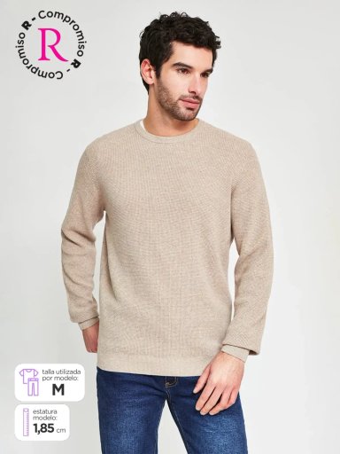 SWEATER HOMBRE MARQUIS ALGODÓN TEXTURADO - 1