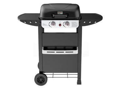 PARRILLA A GAS BBQ GRILL DENVER PRO 2Q GRIS - 1