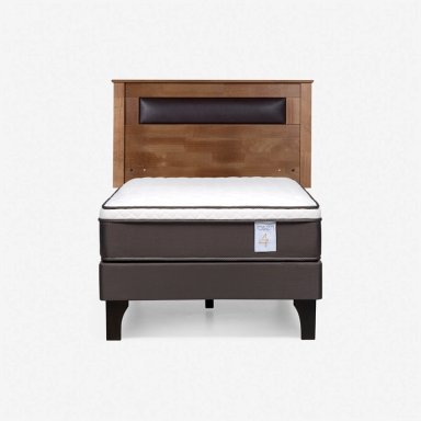JUEGO DE DORMITORIO ROSEN CAMA EUROPEA NEW STYLE 4 PLUS 1.5 PLAZAS + RESPALDO FERRARA - 1