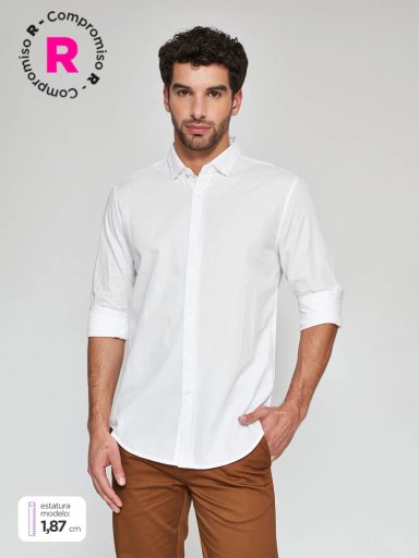 CAMISA HOMBRE CACHAREL ALGODÓN LAVADA - 1