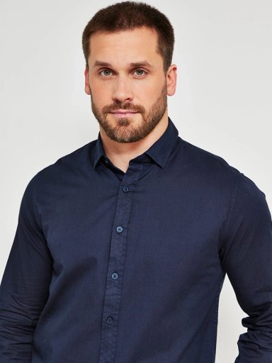 CAMISA HOMBRE CACHAREL ALGODÓN LAVADA - 3