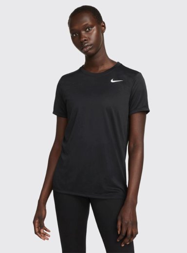 POLERA NIKE DF RLGD SS TEE NEGRO - 1