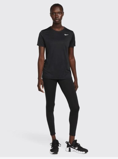 POLERA NIKE DF RLGD SS TEE NEGRO - 6