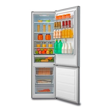 REFRIGERADOR BOTTOM FREEZER MIDEA MDRB489MTE50 330L NO FROST PLATA - 5