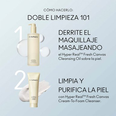 LIMPIADOR FACIAL MAC HYPER REAL FRESH CANVAS CREAM TO FOAM 30 ML - 5