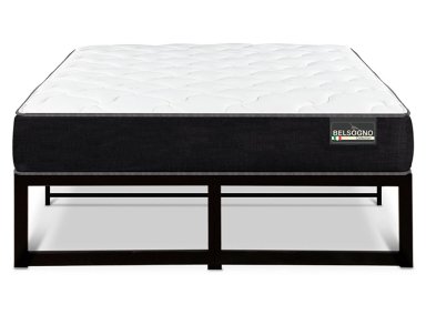CAMA EUROPEA BELSOGNO IRON SMART PLUS 2 PLAZAS NEGRO - 1