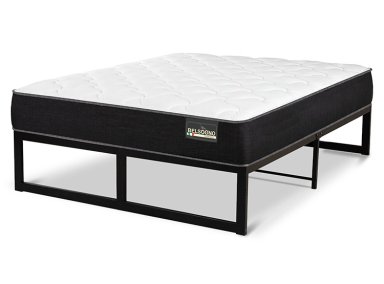 CAMA EUROPEA BELSOGNO IRON SMART PLUS 2 PLAZAS NEGRO - 2