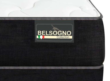 CAMA EUROPEA BELSOGNO IRON SMART PLUS 2 PLAZAS NEGRO - 4