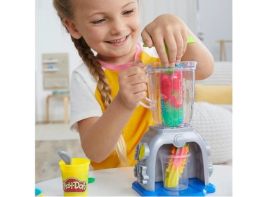 SET DE JUEGO PLAY DOH KITCHEN CREATIONS LICUADORA DE BATIDOS COLORIDOS - 12