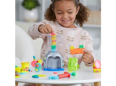 SET DE JUEGO PLAY DOH KITCHEN CREATIONS LICUADORA DE BATIDOS COLORIDOS - 7