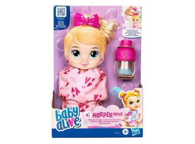 MUÑECA BABY ALIVE BURBUJAS RELAJANTES HARPER HUGS CABELLO RUBIO - 15