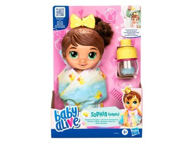 MUÑECA BABY ALIVE BURBUJAS RELAJANTES SOPHIA SPARKLE CABELLO CASTAÑO - 15