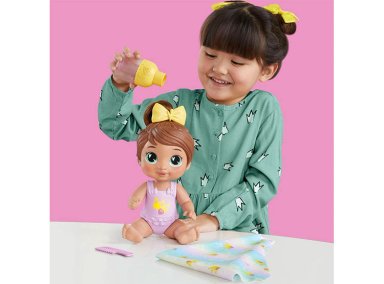 MUÑECA BABY ALIVE BURBUJAS RELAJANTES SOPHIA SPARKLE CABELLO CASTAÑO - 7