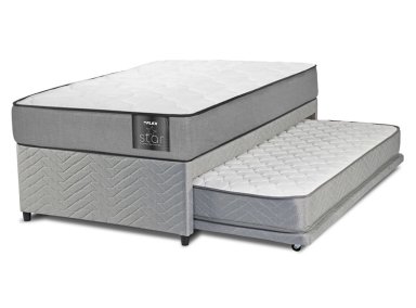 CAMA DIVAN FLEX STAR 1 PLAZA GRIS - 2