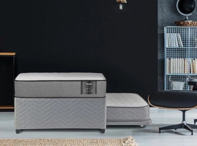 CAMA DIVAN FLEX STAR 1 PLAZA GRIS - 5