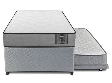 CAMA DIVAN FLEX STAR 1.5 PLAZAS GRIS - 1