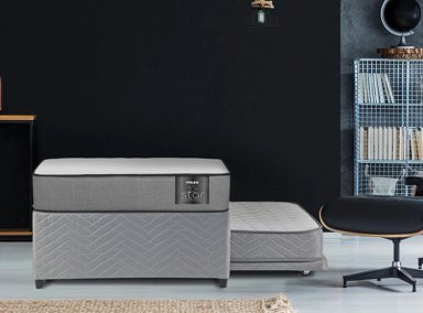 CAMA DIVAN FLEX STAR 1.5 PLAZAS GRIS - 5