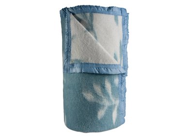 FRAZADA ANDES RAMA JACQUARD 1 PLAZA 210 X 140 CM CELESTE - 2