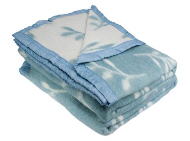 FRAZADA ANDES RAMA JACQUARD 1.5 PLAZAS 210 X 160 CM CELESTE - 1