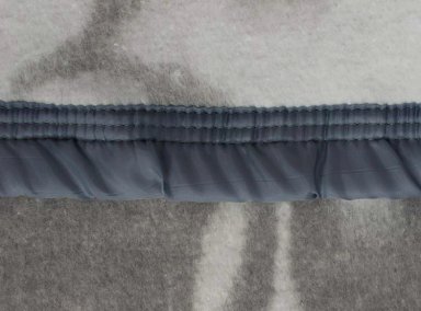 FRAZADA ANDES RAMA JACQUARD 1 PLAZA 210 X 140 CM GRIS - 3