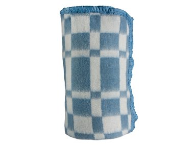FRAZADA ANDES  ESCOCES CELESTE 1 PL - 2