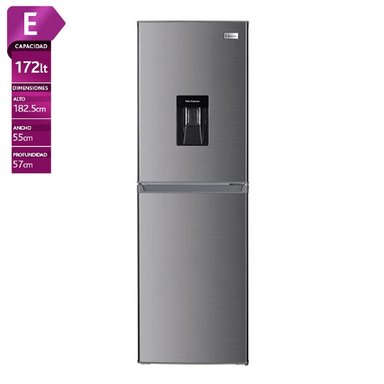 REFRIGERADOR BOTTOM FREEZER LIBERO LRB-260DFIW 240L FRIO DIRECTO ACERO - 1