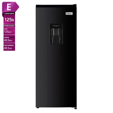 REFRIGERADOR MONOPUERTA LIBERO LRM-178DFNW 167L FRIO DIRECTO NEGRO - 1