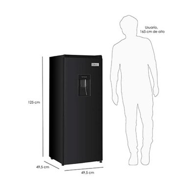 REFRIGERADOR MONOPUERTA LIBERO LRM-178DFNW 167L FRIO DIRECTO NEGRO - 4