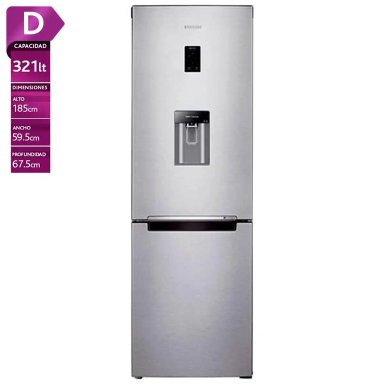 REFRIGERADOR BOTTOM FREEZER SAMSUNG RB33J3830SA 321L NO FROST GRAFITO - 1