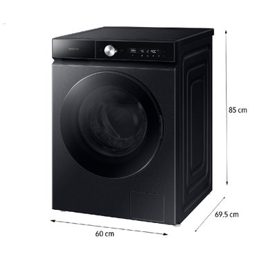 LAVADORA SECADORA SAMSUNG BE SPOKE WD14BB904DGB 14KG/9KG NEGRO - 3