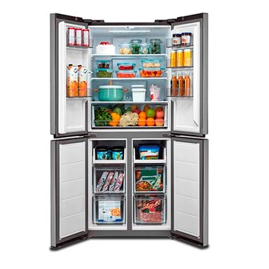 REFRIGERADOR SIDE BY SIDE MIDEA MDRM554MTE50 NO FROST 396L PLATA - 5