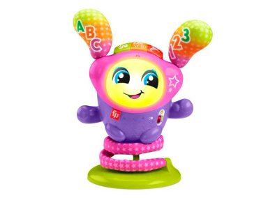 JUGUETE HABILIDAD BEBÉ FISHER PRICE SALTA Y APRENDE DJ BELLE LILA - 1