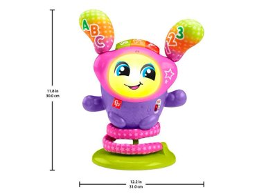 JUGUETE HABILIDAD BEBÉ FISHER PRICE SALTA Y APRENDE DJ BELLE LILA - 5