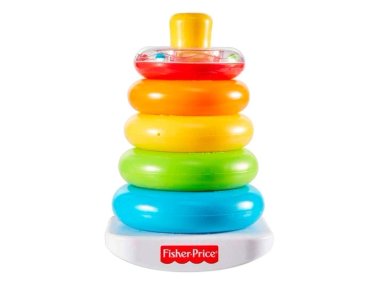 JUGUETE HABILIDAD BEBÉ FISHER PRICE PILA DE ARITOS - 1