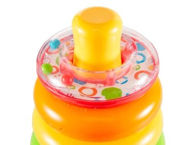 JUGUETE HABILIDAD BEBÉ FISHER PRICE PILA DE ARITOS - 4