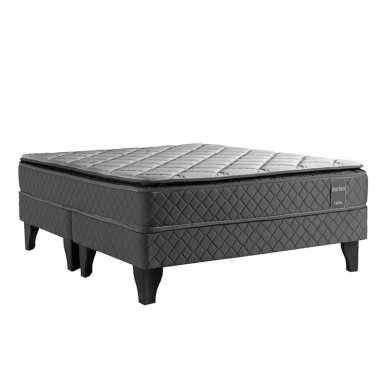 CAMA EUROPEA CELTA MORFEO BD 2 PLAZAS GRIS - 1