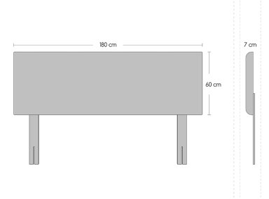 JUEGO DE DORMITORIO CELTA CAMA EUROPEA NICTE KING GRAFITO + RESPALDO - 5