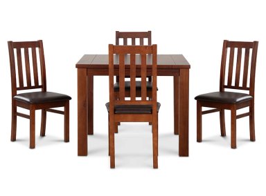 JUEGO DE COMEDOR CIC ÑUBLE 4 SILLAS CARAMELO NEGRO - 3