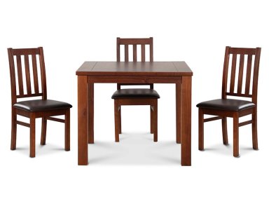 JUEGO DE COMEDOR CIC ÑUBLE 4 SILLAS CARAMELO NEGRO - 5