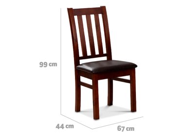JUEGO DE COMEDOR CIC ÑUBLE 4 SILLAS CARAMELO NEGRO - 10