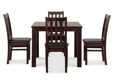 JUEGO DE COMEDOR CIC ÑUBLE 4 SILLAS CHOCOLATE NEGRO - 4