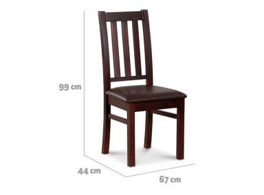 JUEGO DE COMEDOR CIC ÑUBLE 4 SILLAS CHOCOLATE NEGRO - 10